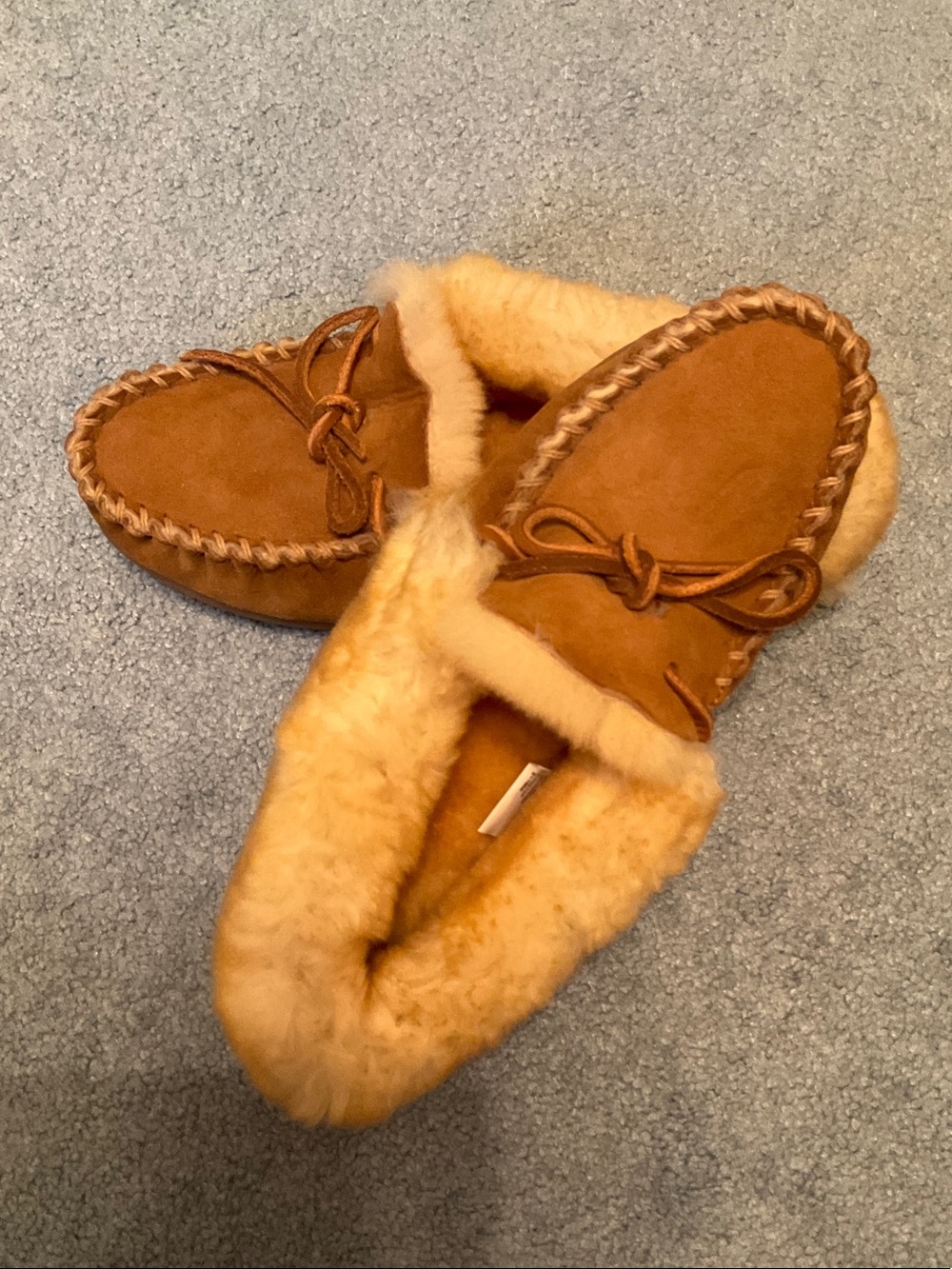 L.L. Bean Women’s Cozy Moccasin Slipper - Chestnut Brown